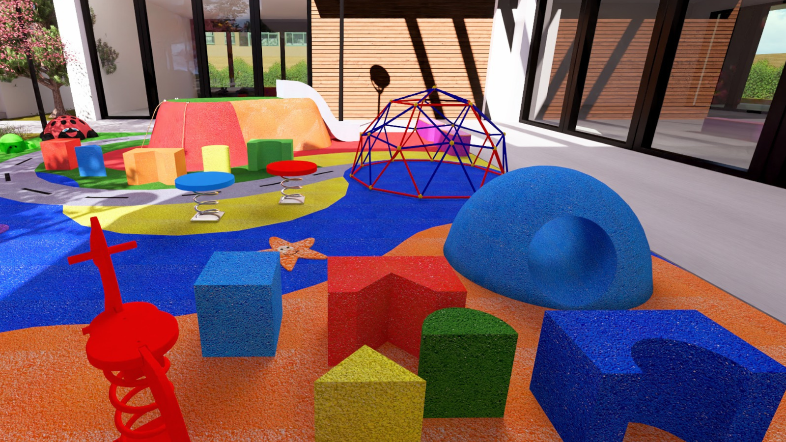 projeto arquitetônico para playground