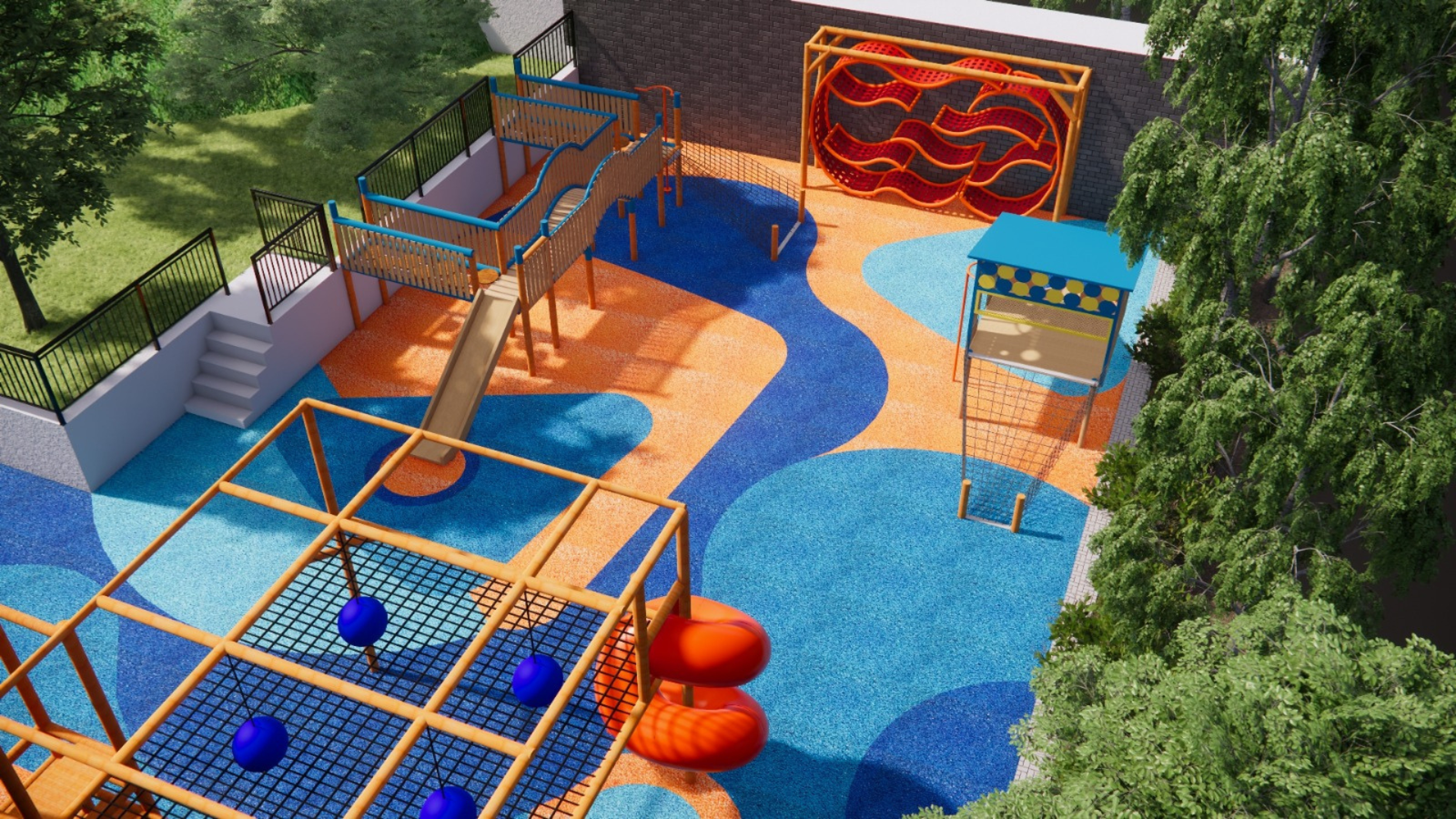 projeto arquitetônico para playground