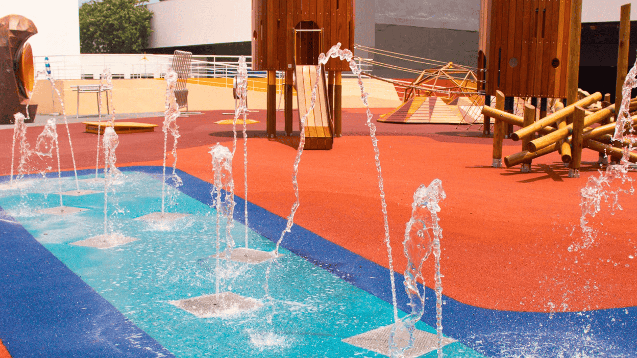 Projeto de piso para área molhada em playground infantil - Multiplay Pisos